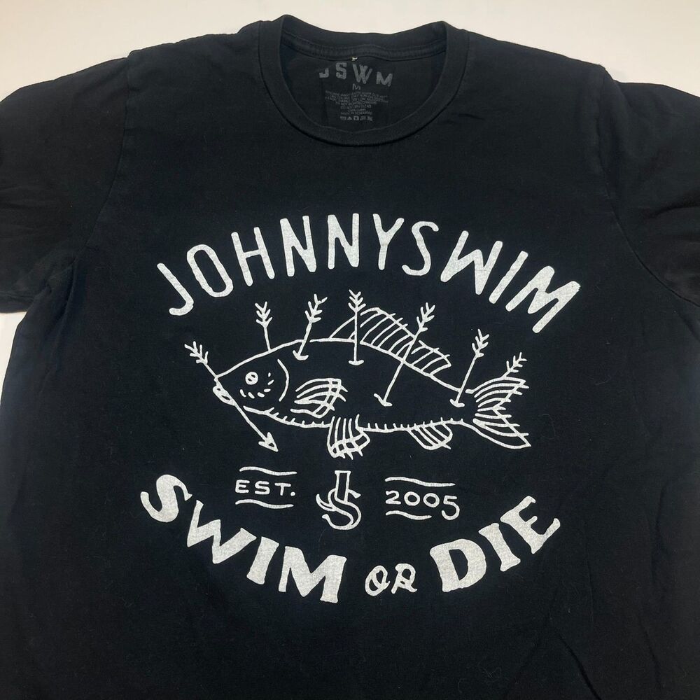 JOHNNY SWIM JSWM Swim or Die Concert Tour T SHIRT Sz Mens M Band Merch